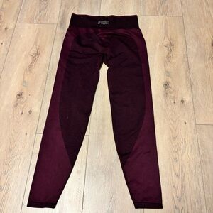 Pink Burgundy Leggings